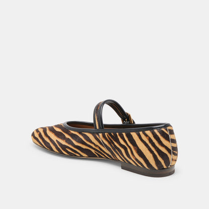 Roslyn Tiger Calf Hair Ballet Flats Dolce Vita