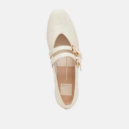 BAYLEE BALLET FLATS IVORY LEATHER Dolce Vita