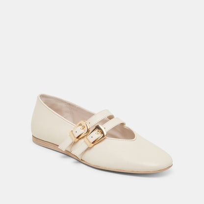 BAYLEE BALLET FLATS IVORY LEATHER Dolce Vita