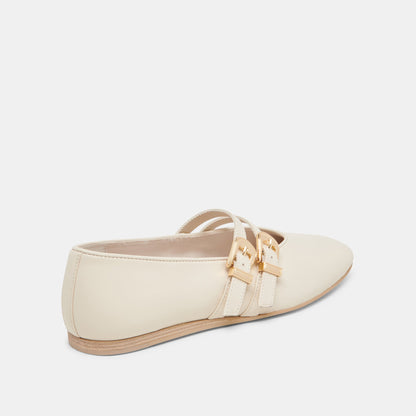 BAYLEE BALLET FLATS IVORY LEATHER Dolce Vita