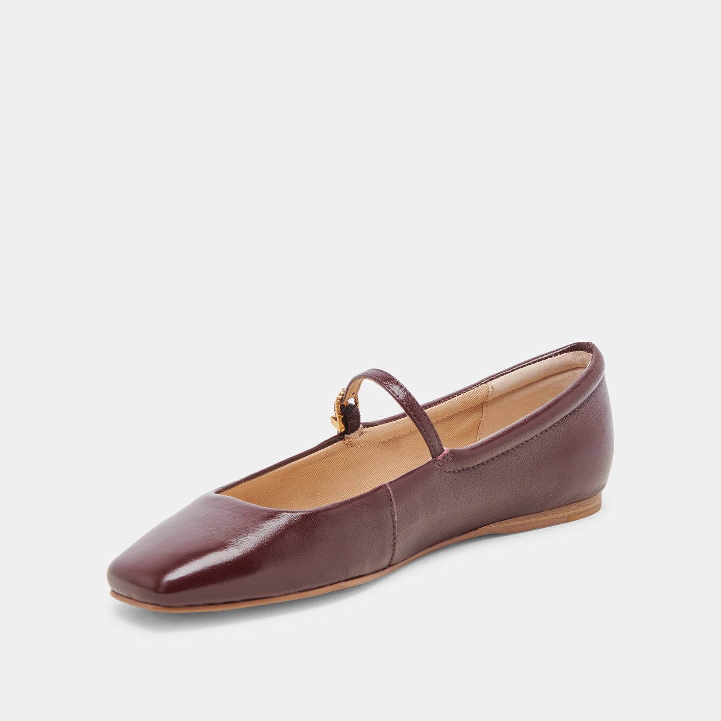 REYES BALLET FLATS CRANBERRY CRINKLE PATENT Dolce Vita