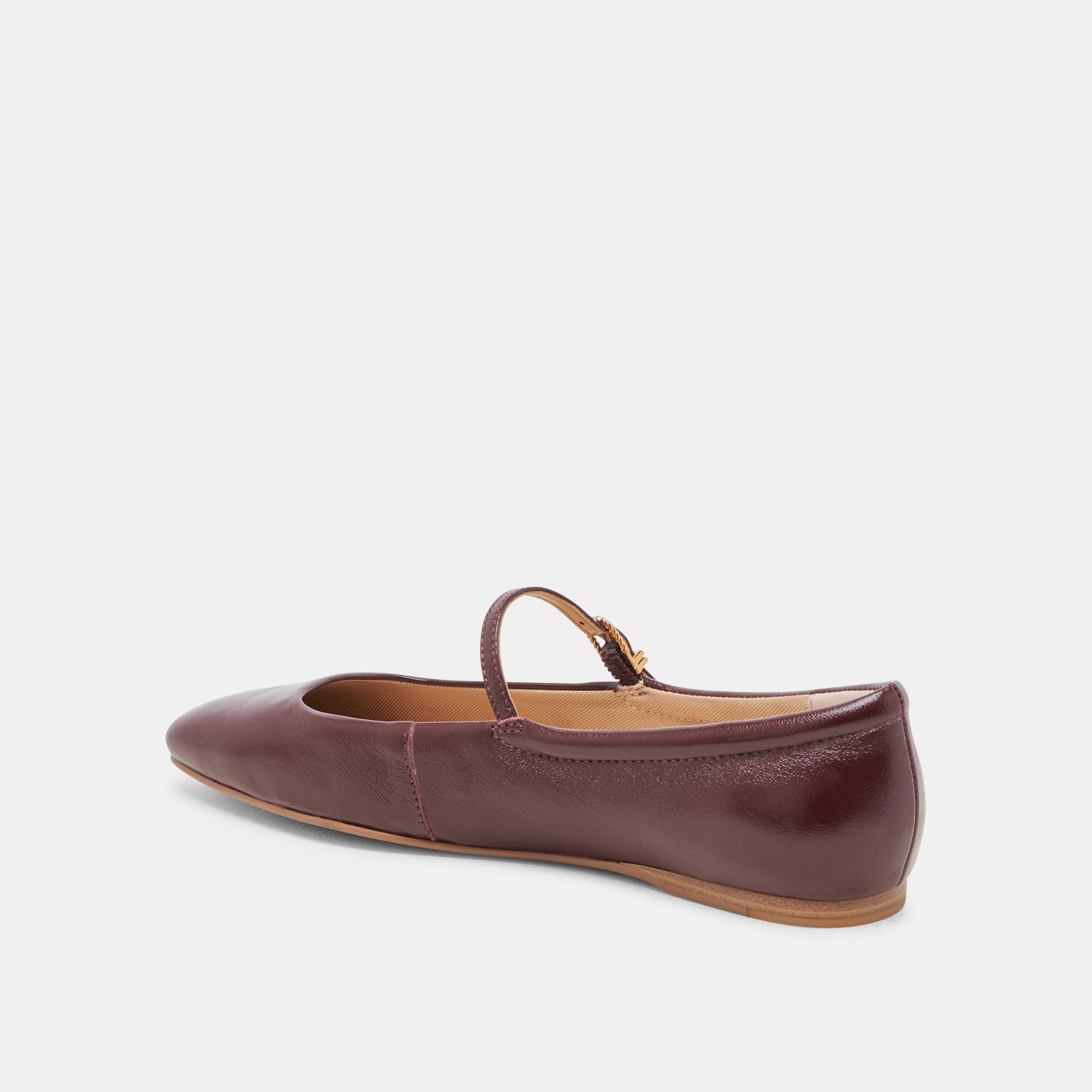 REYES BALLET FLATS CRANBERRY CRINKLE PATENT Dolce Vita