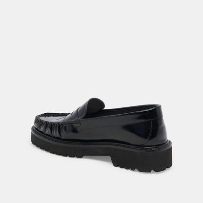 MAXWELL LOAFERS BLACK LEATHER Dolce Vita