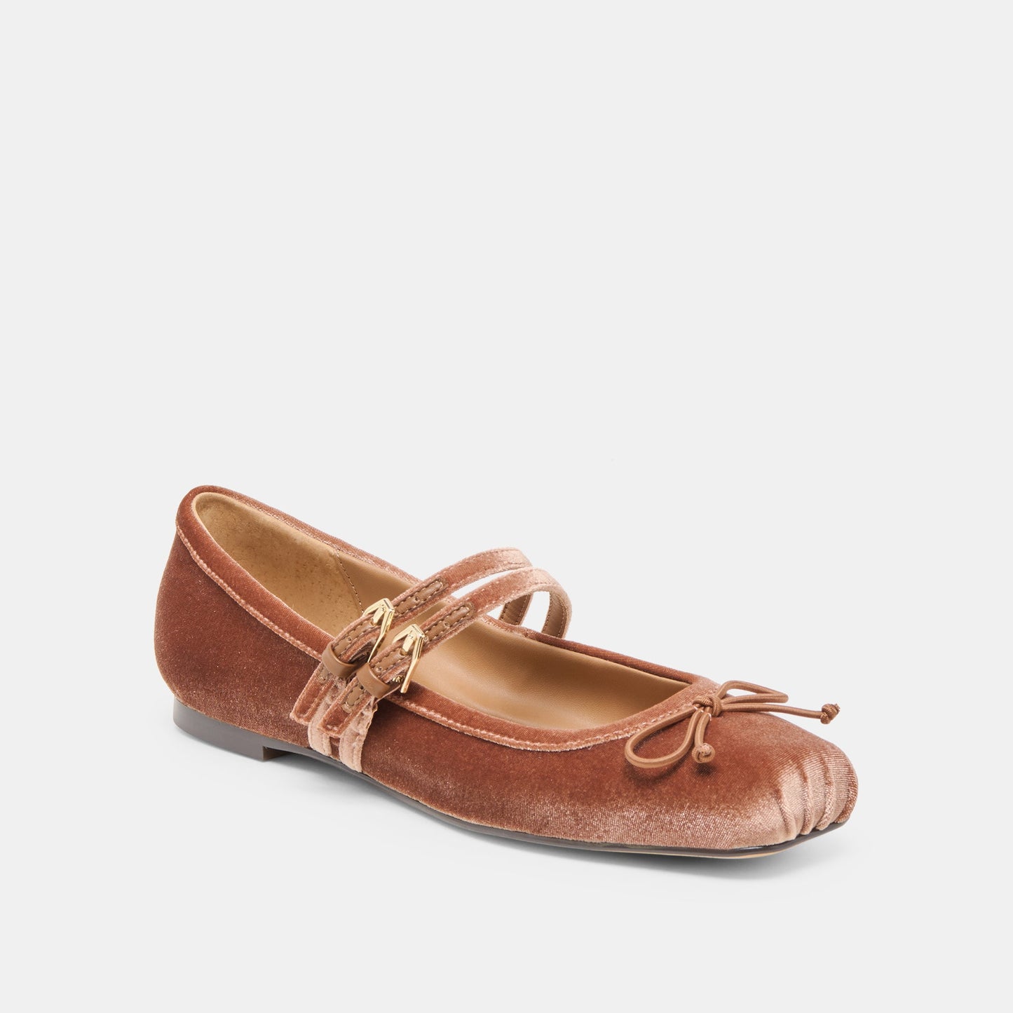 Gibsen Dk Rose Velvet Ballet Flats Dolce Vita