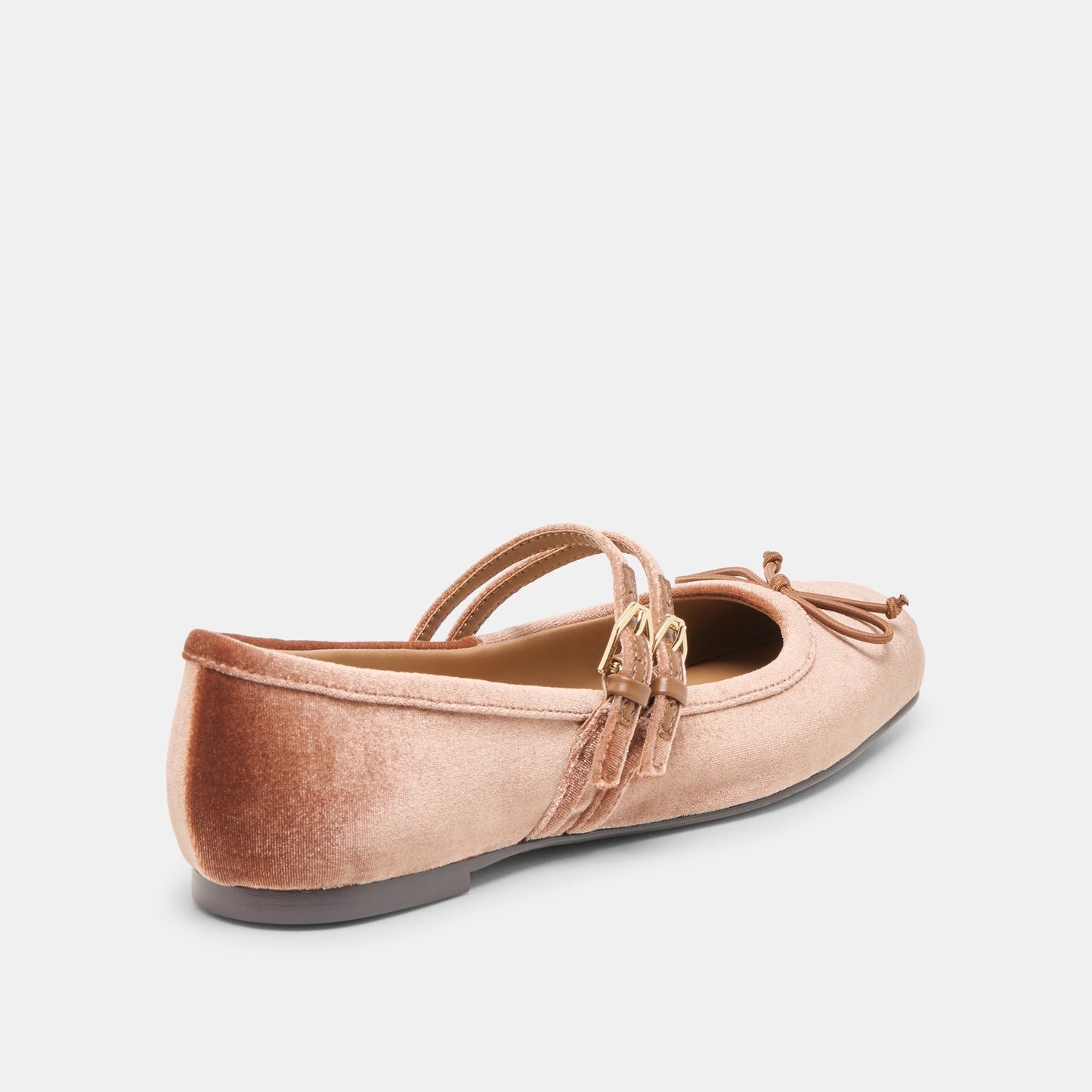 Gibsen Dk Rose Velvet Ballet Flats Dolce Vita