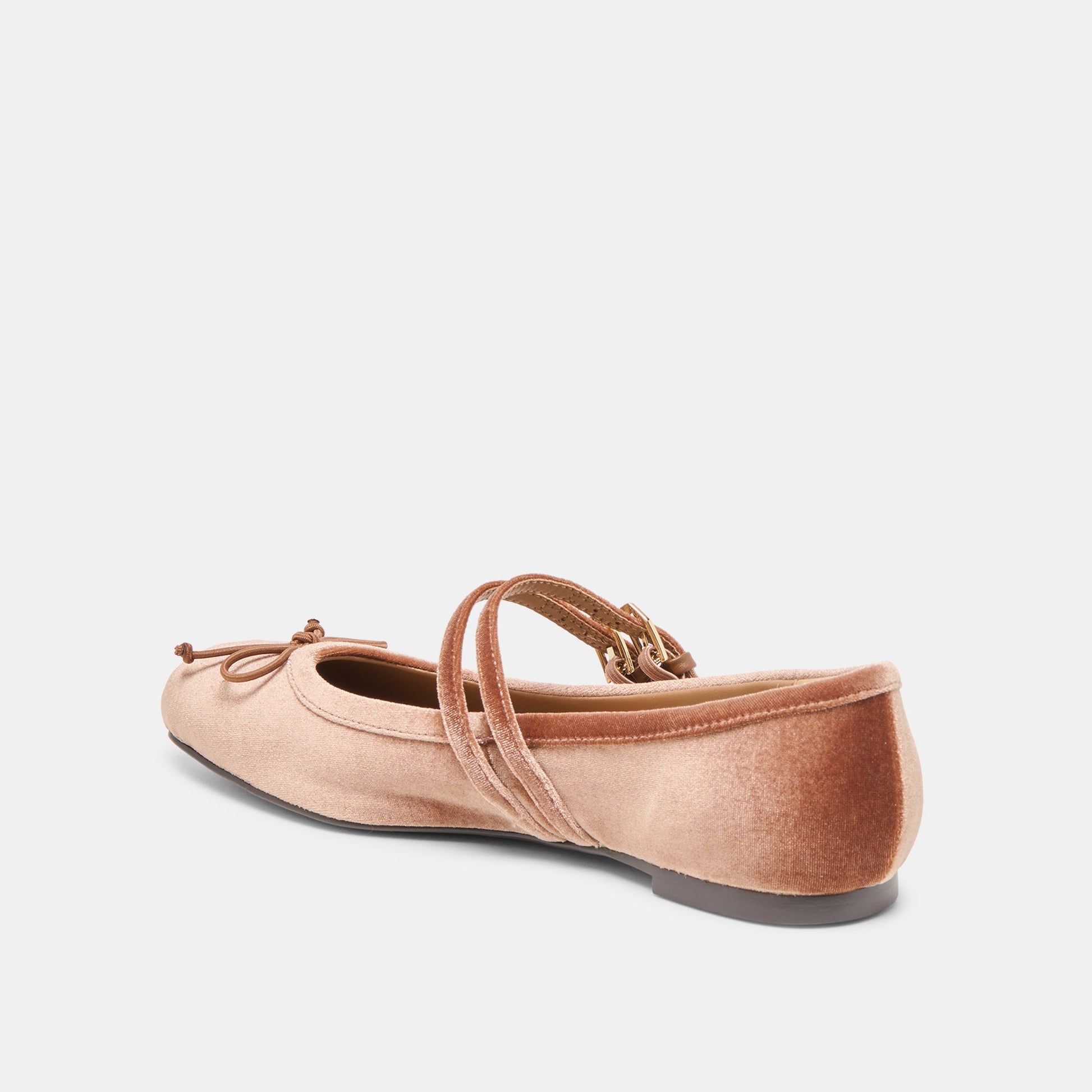 Gibsen Dk Rose Velvet Ballet Flats Dolce Vita