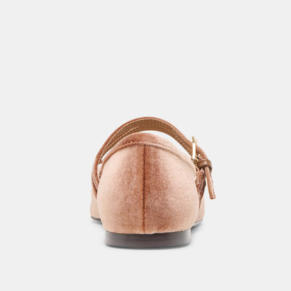 Gibsen Dk Rose Velvet Ballet Flats Dolce Vita