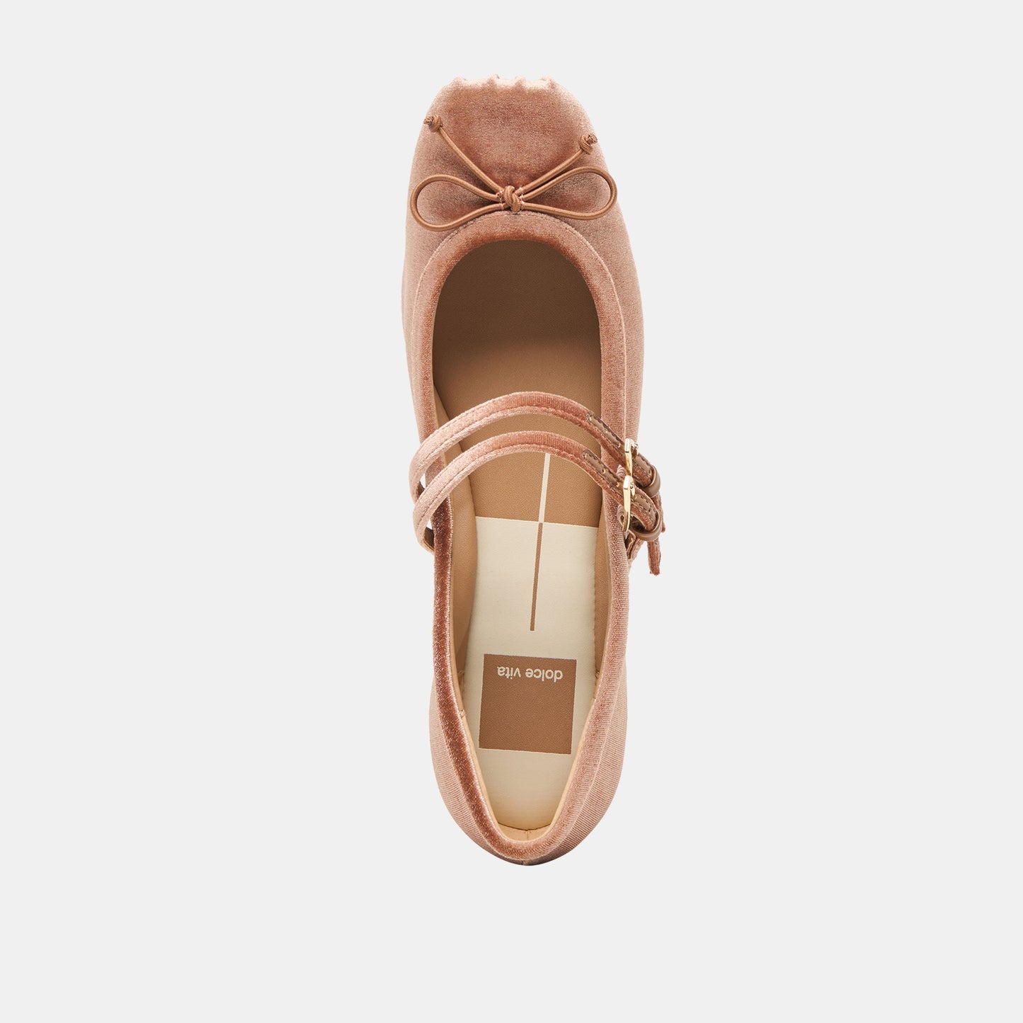 Gibsen Dk Rose Velvet Ballet Flats Dolce Vita