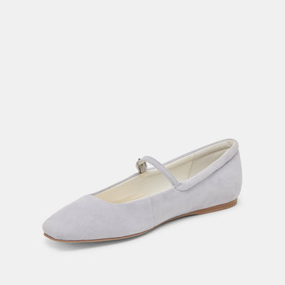 REYES BALLET FLATS DUSTY BLUE SUEDE Dolce Vita