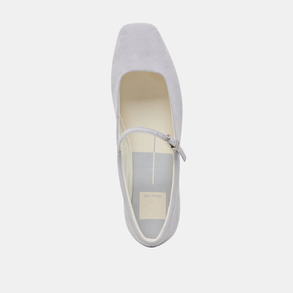REYES BALLET FLATS DUSTY BLUE SUEDE Dolce Vita