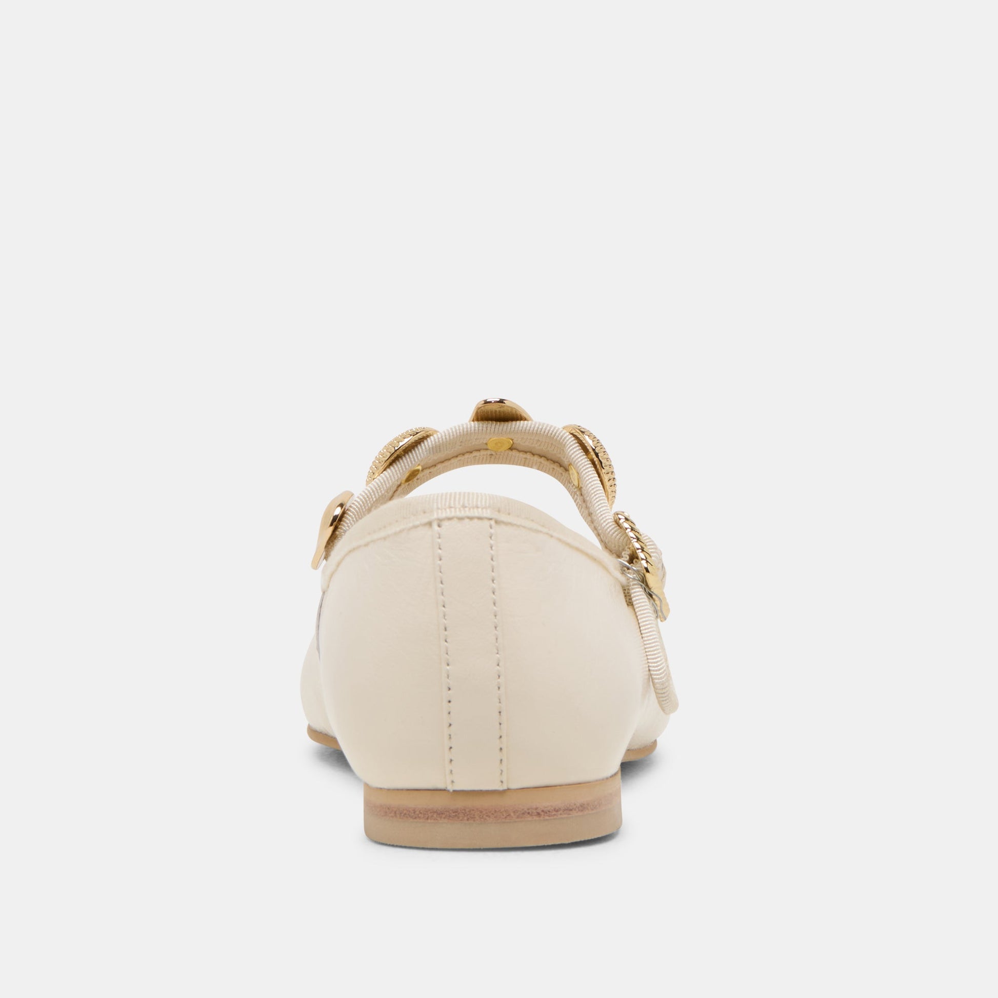 Relan Off White Leather Ballet Flats Dolce Vita