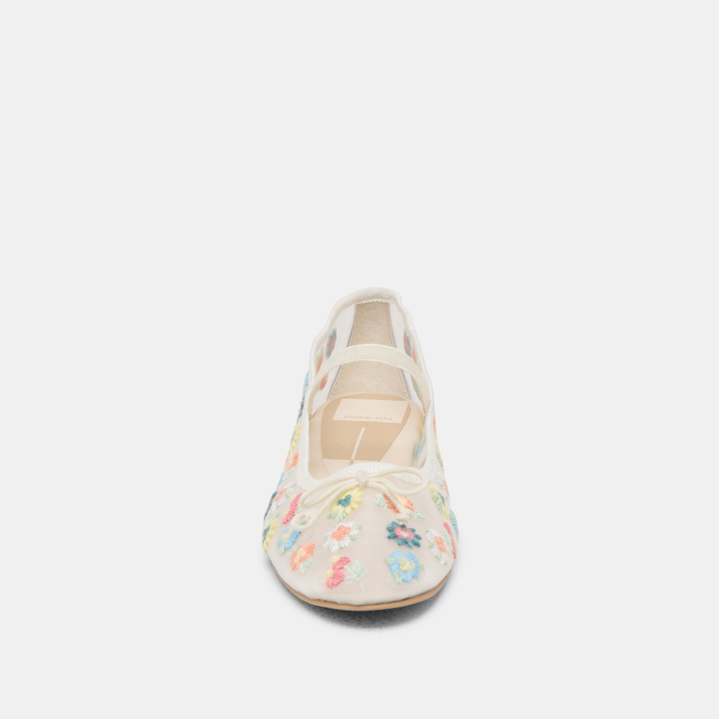 CADEL FLORAL BALLET FLATS IVORY FLORAL MESH Dolce Vita