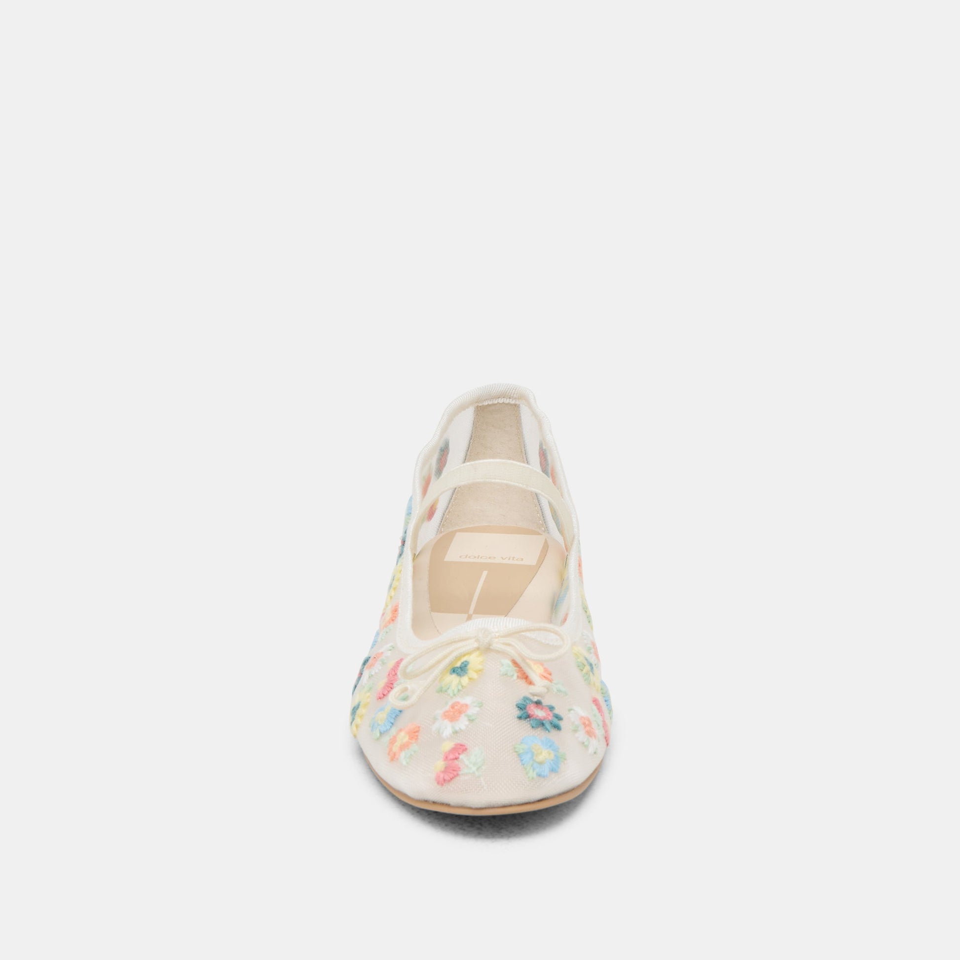CADEL FLORAL BALLET FLATS IVORY FLORAL MESH Dolce Vita