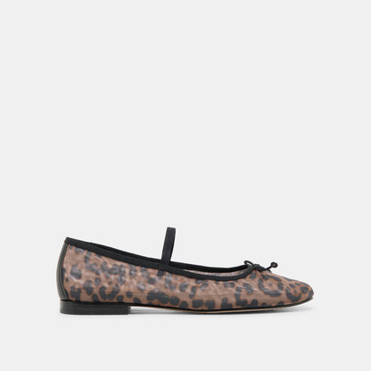 CADEL BALLET FLATS DK LEOPARD MESH Dolce Vita