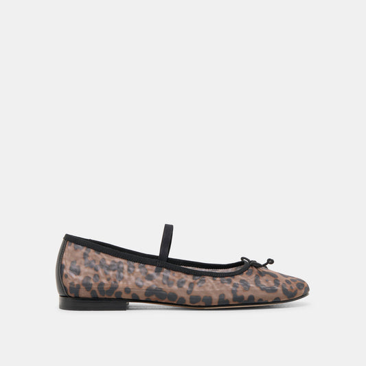 CADEL BALLET FLATS DK LEOPARD MESH Dolce Vita