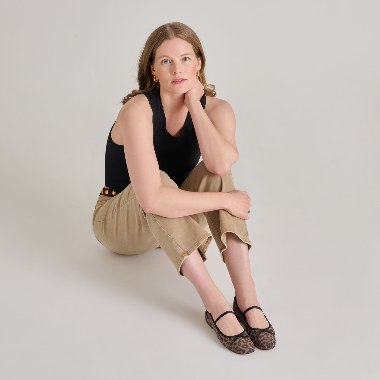 CADEL BALLET FLATS DK LEOPARD MESH Dolce Vita