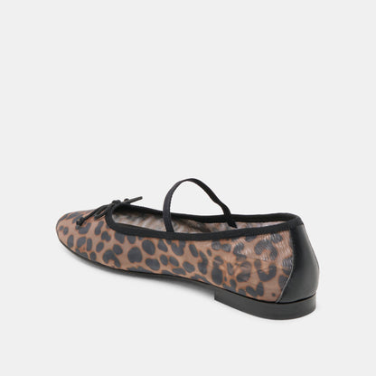 CADEL BALLET FLATS DK LEOPARD MESH Dolce Vita