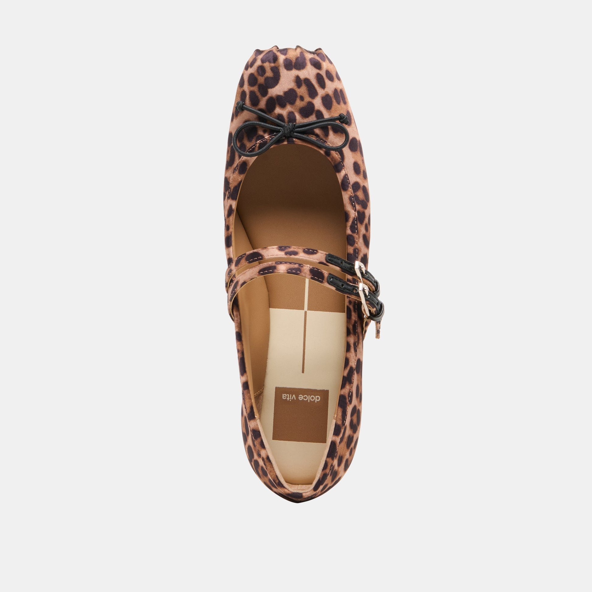 Gibsen Dk Leopard Satin Ballet Flats Dolce Vita