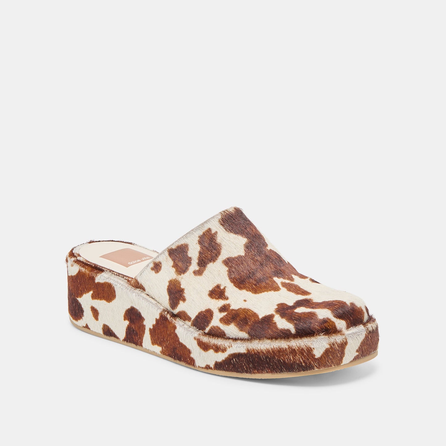 Rosita Cocoa Taurus Calf Hair Flats Dolce Vita