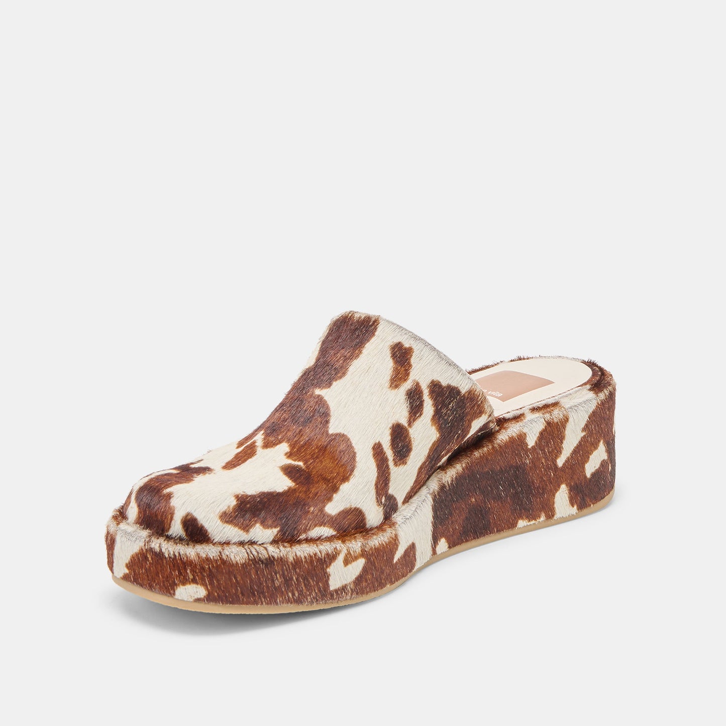 Rosita Cocoa Taurus Calf Hair Flats Dolce Vita