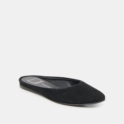 Eila Onyx Suede Flats Dolce Vita