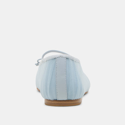 Raeven Light Blue Tulle Ballet Flats Dolce Vita