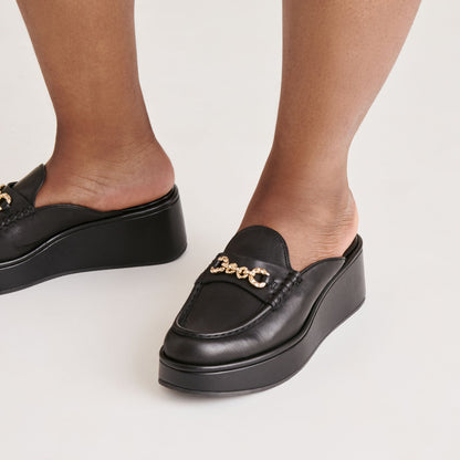 Dorrel Maroon Leather Loafers Dolce Vita