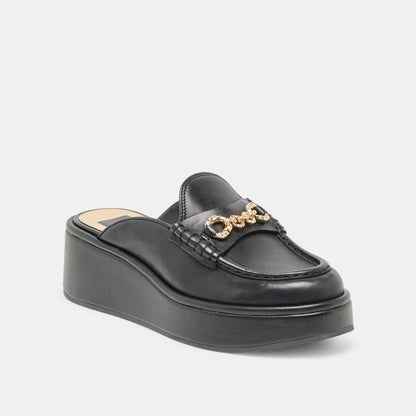 Dorrel Maroon Leather Loafers Dolce Vita