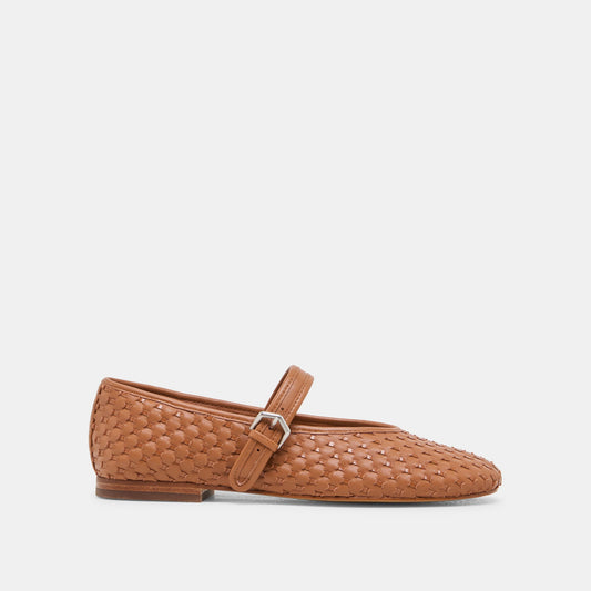 Roslyn Saddle Woven Leather Ballet Flats Dolce Vita