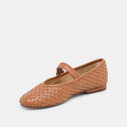 Roslyn Saddle Woven Leather Ballet Flats Dolce Vita