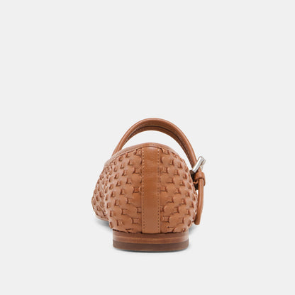 Roslyn Saddle Woven Leather Ballet Flats Dolce Vita