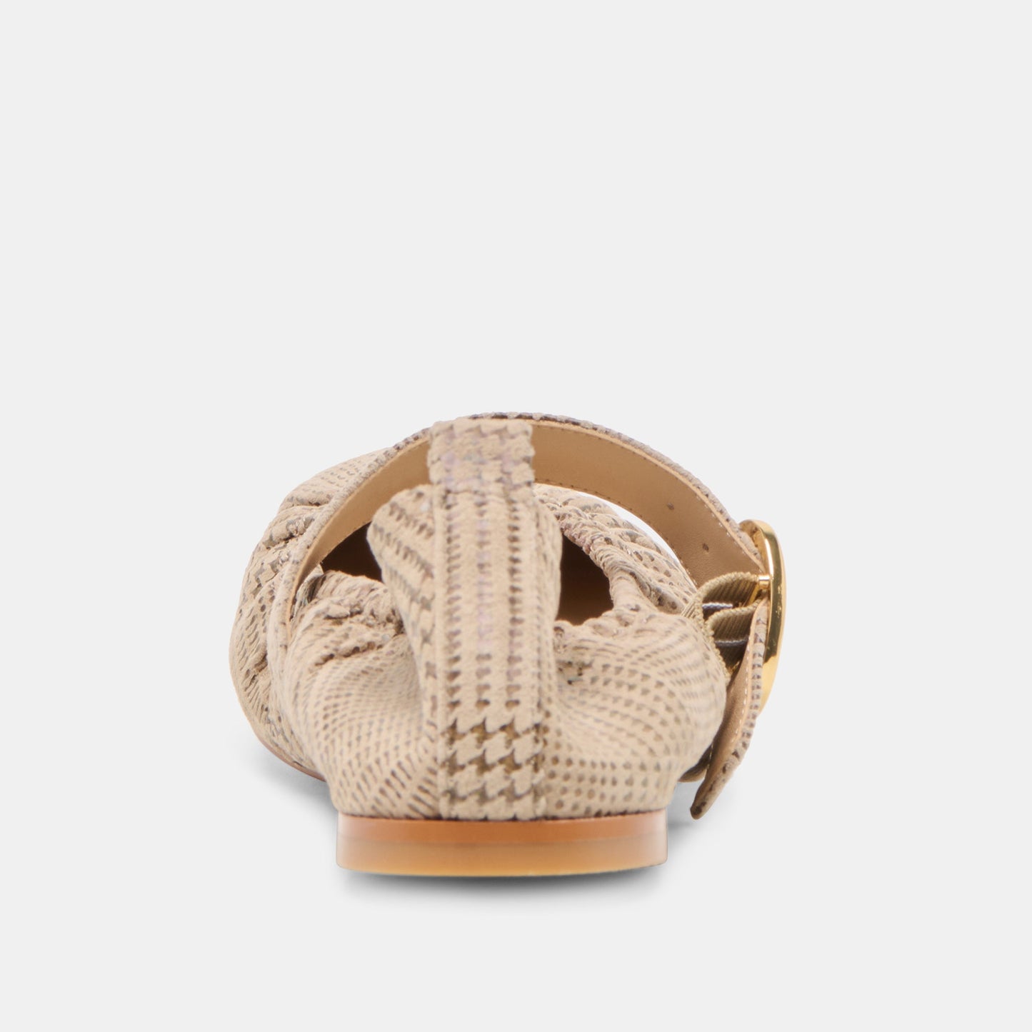 Caely Herringbone Printed Suede Ballet Flats Dolce Vita