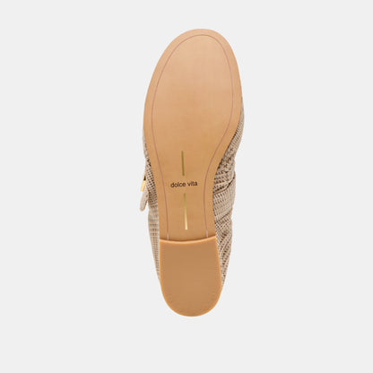 Caely Herringbone Printed Suede Ballet Flats Dolce Vita