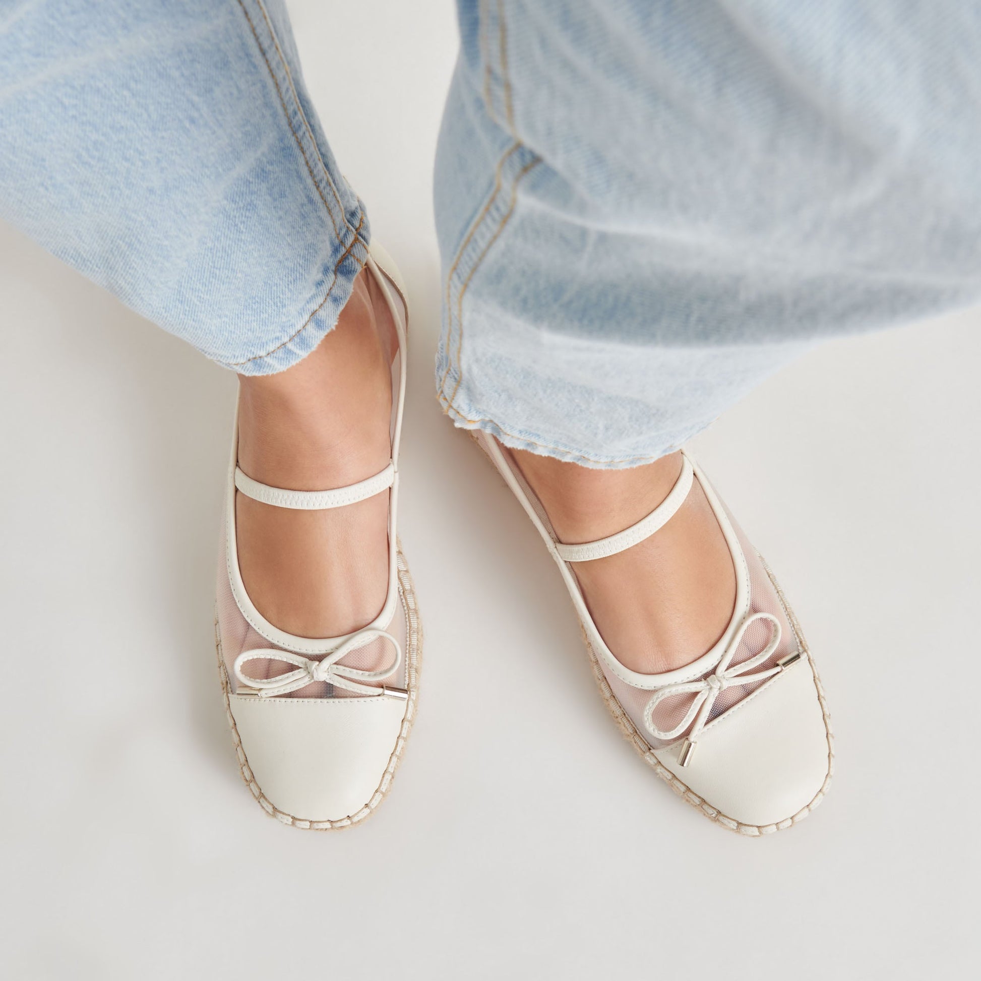 CAMBRE BALLET FLATS WHITE MESH Dolce Vita