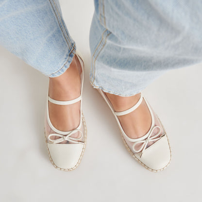 CAMBRE BALLET FLATS WHITE MESH Dolce Vita