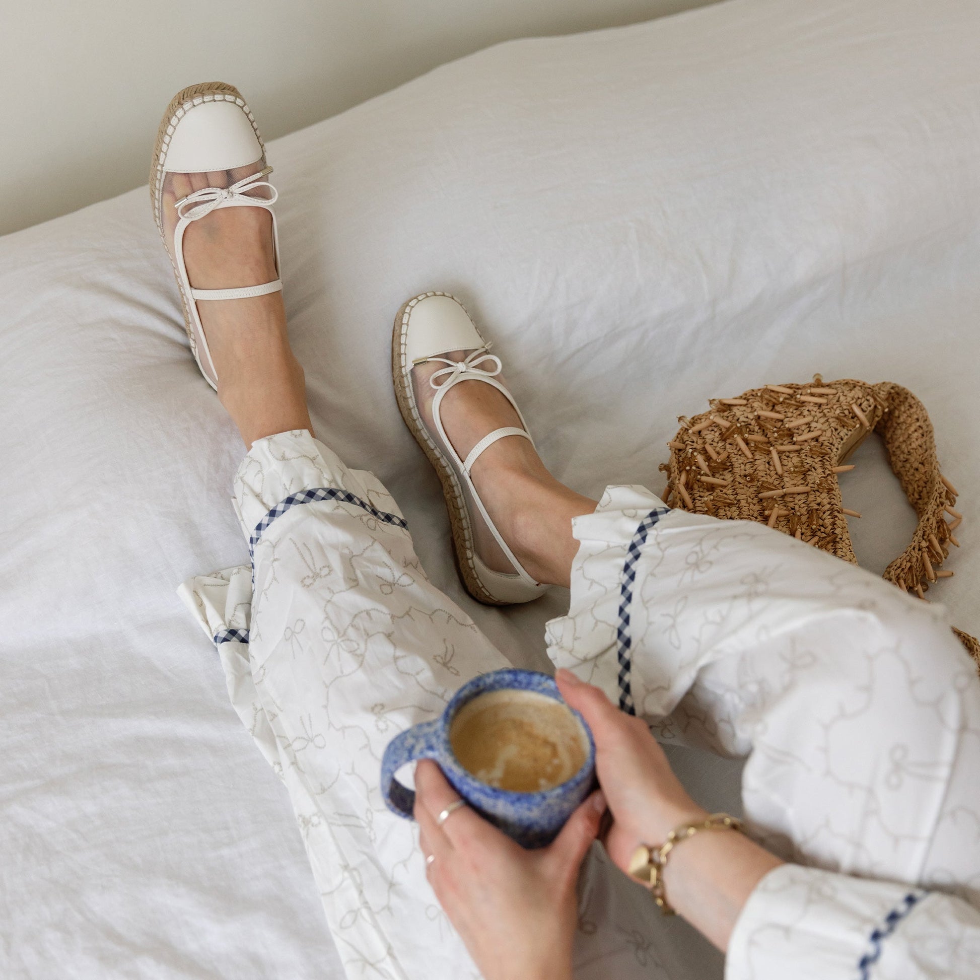 CAMBRE BALLET FLATS WHITE MESH Dolce Vita