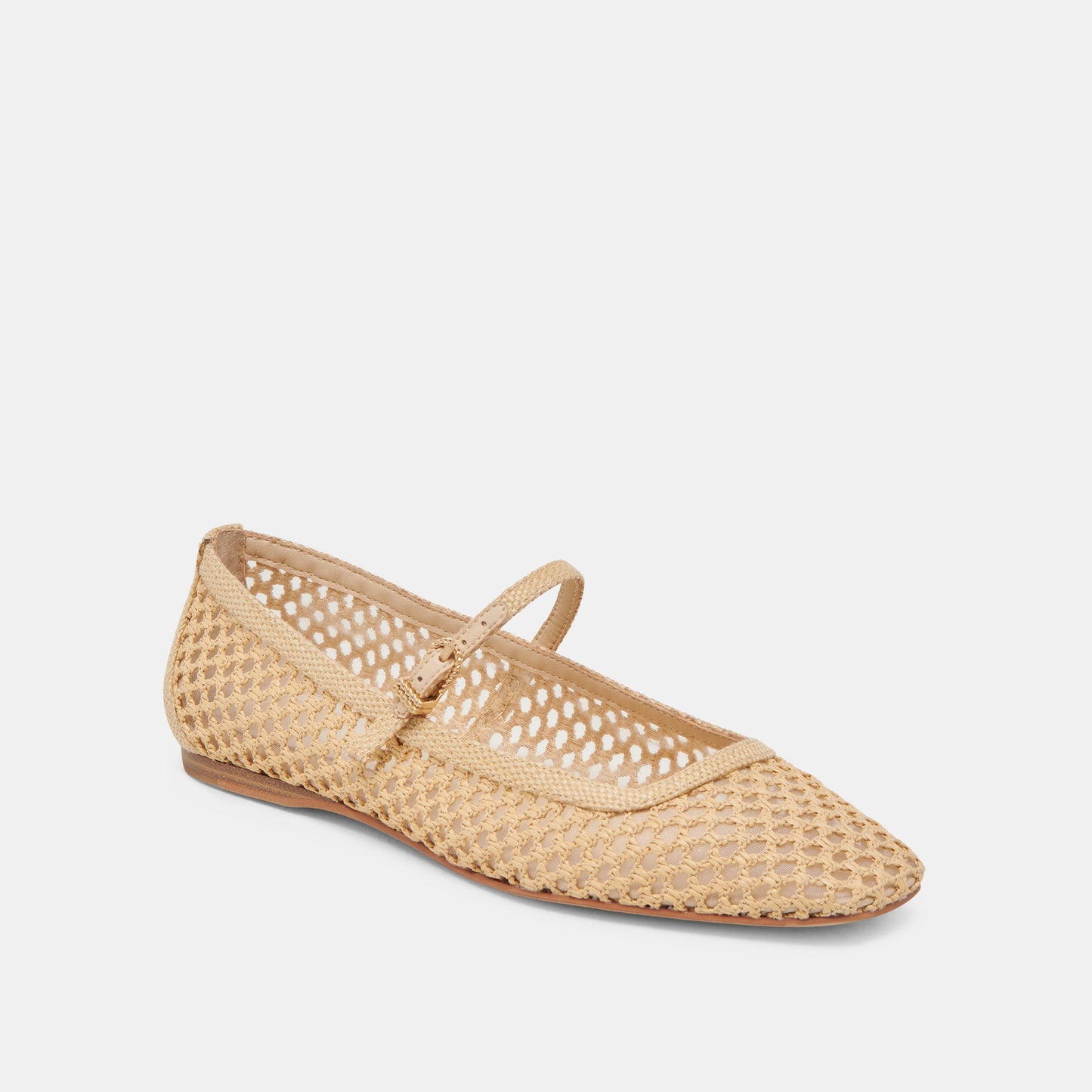 Reyes Lt Natural Woven Raffia Ballet Flats Dolce Vita