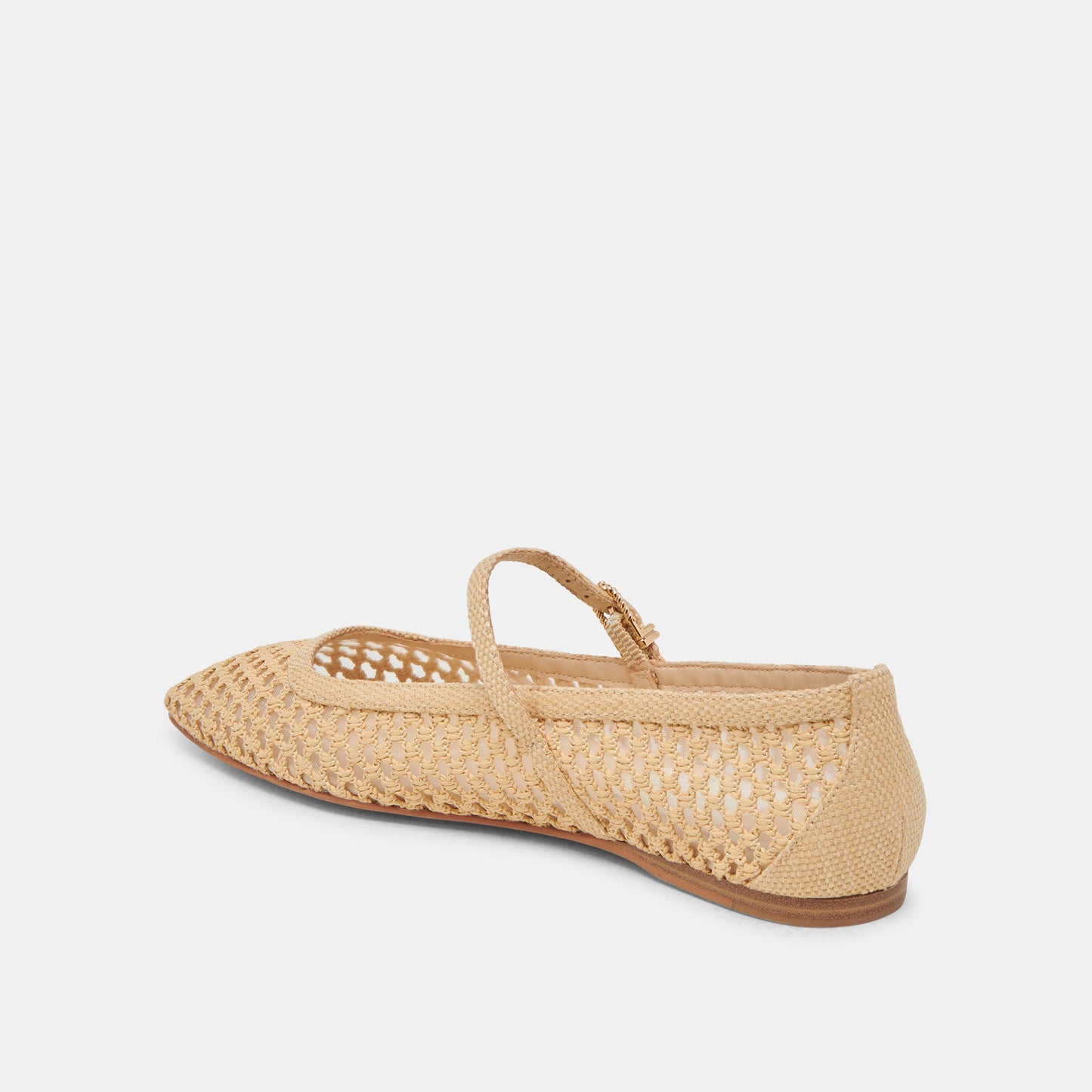 Reyes Lt Natural Woven Raffia Ballet Flats Dolce Vita