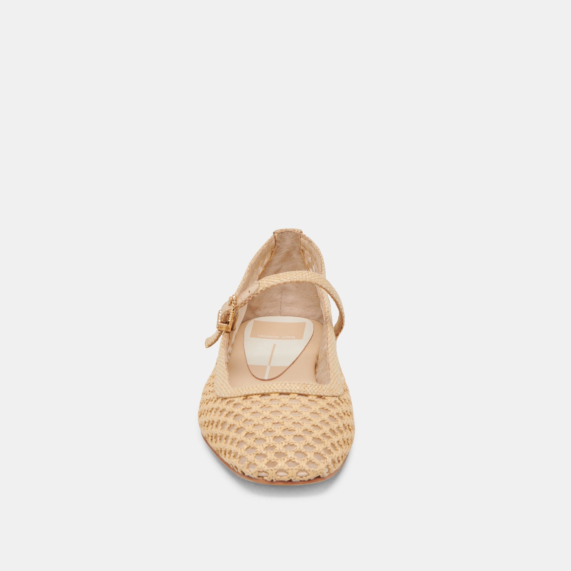 Reyes Lt Natural Woven Raffia Ballet Flats Dolce Vita