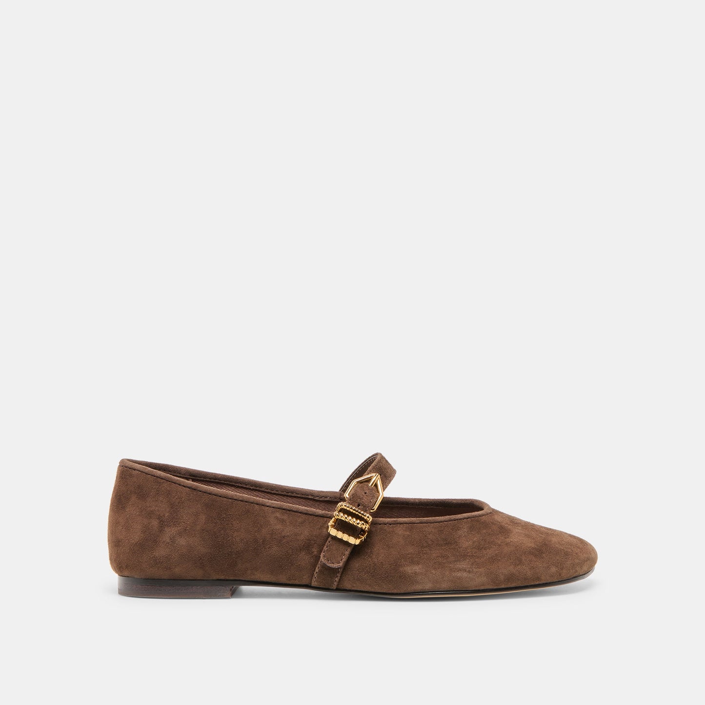 Alizza Dk Brown Suede Ballet Flats Dolce Vita