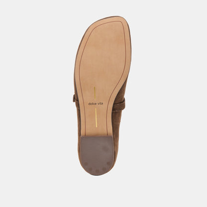 Alizza Dk Brown Suede Ballet Flats Dolce Vita
