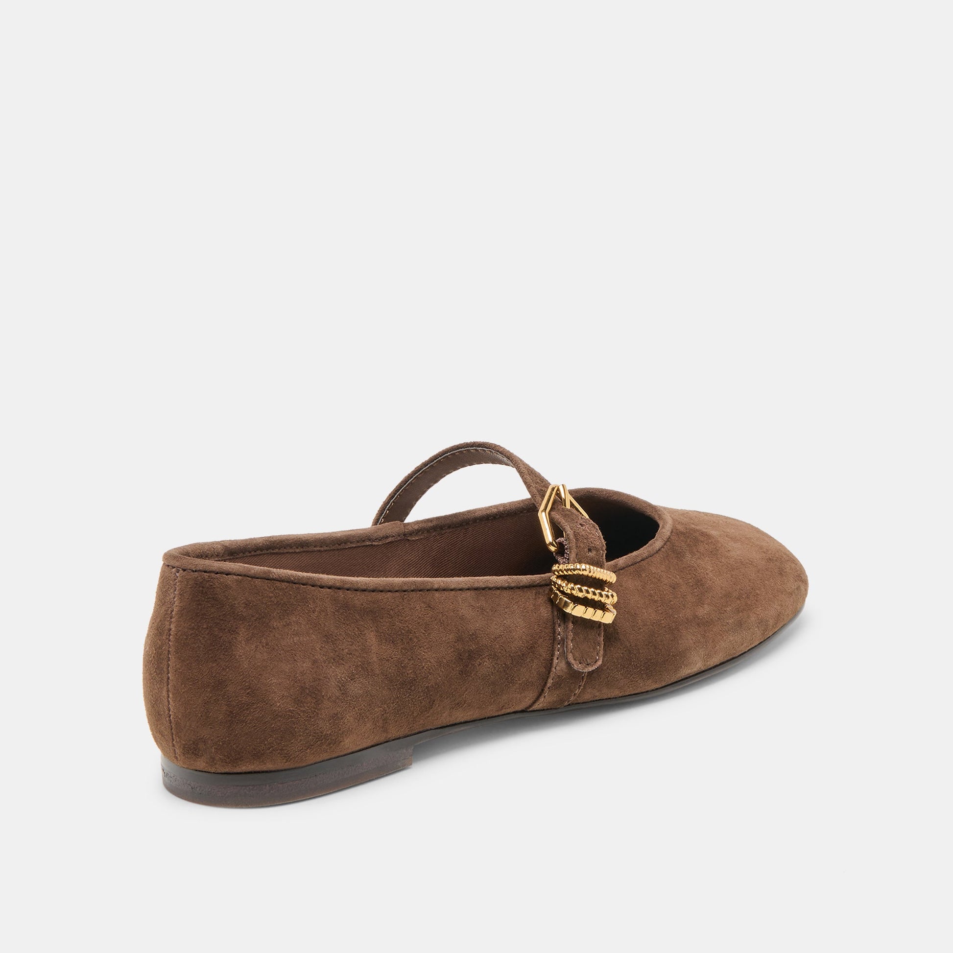 Alizza Dk Brown Suede Ballet Flats Dolce Vita