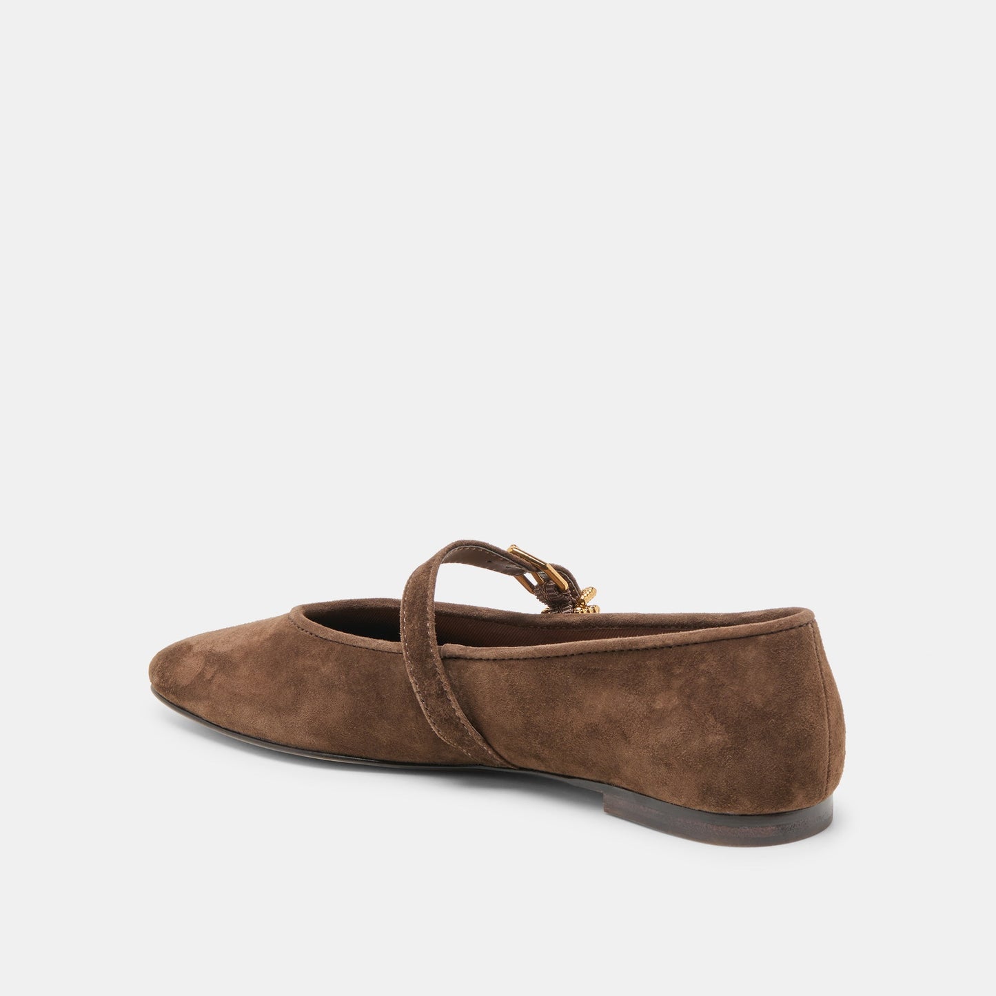 Alizza Dk Brown Suede Ballet Flats Dolce Vita