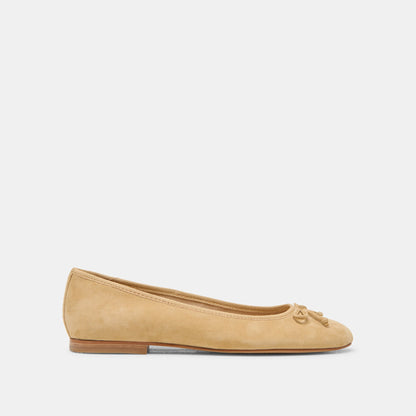 Ritla Honey Suede Ballet Flats Dolce Vita
