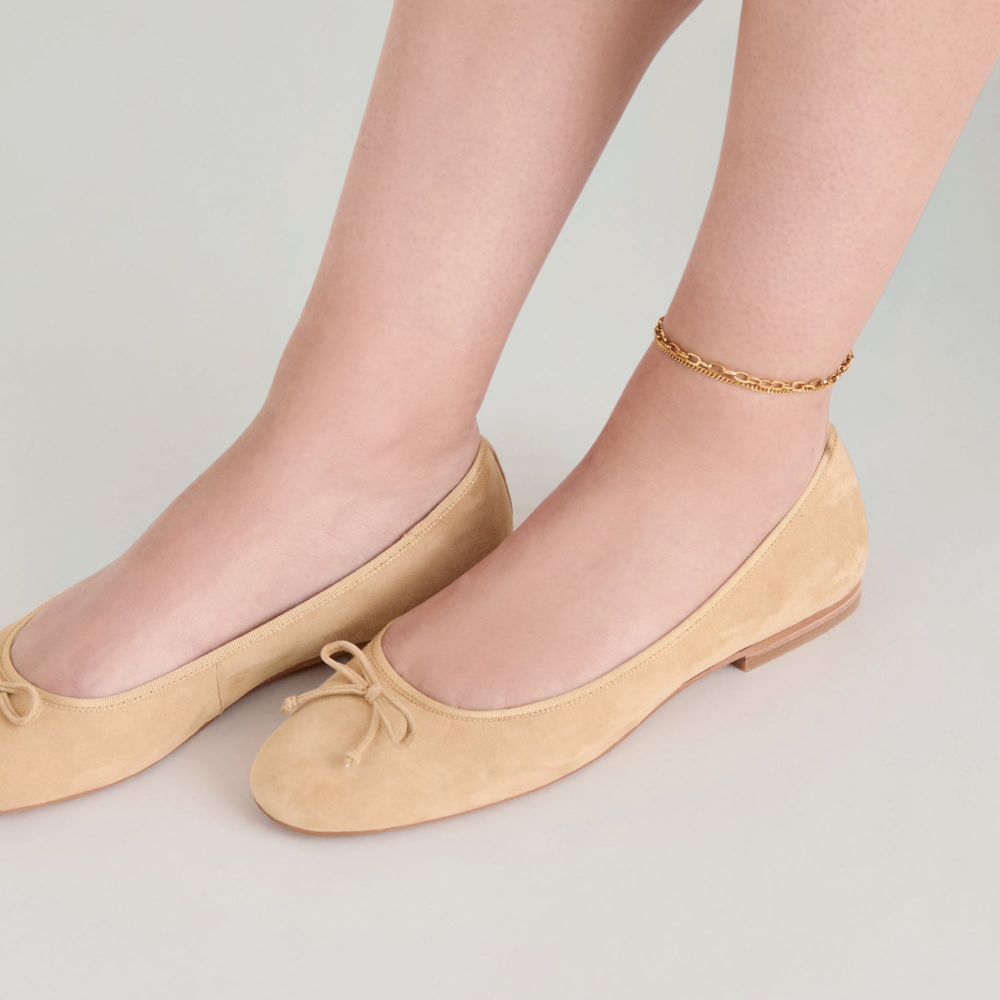 Ritla Honey Suede Ballet Flats Dolce Vita