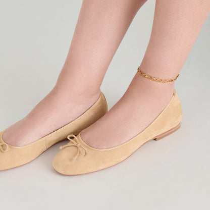 Ritla Honey Suede Ballet Flats Dolce Vita