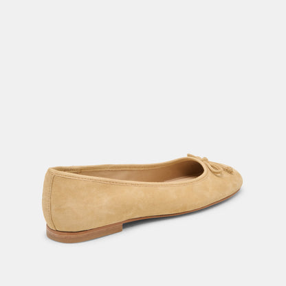 Ritla Honey Suede Ballet Flats Dolce Vita