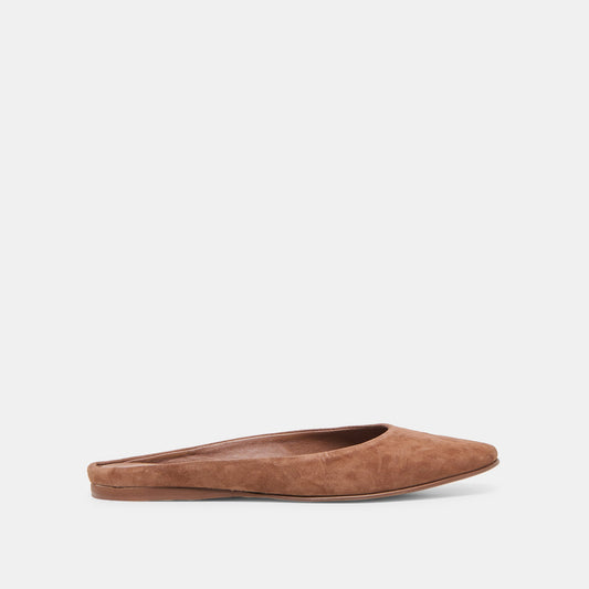 Eila Dk Brown Suede Flats Dolce Vita