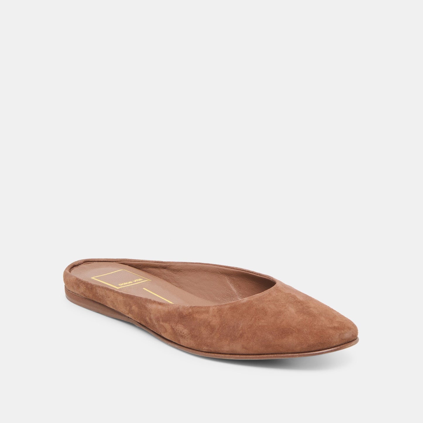 Eila Dk Brown Suede Flats Dolce Vita