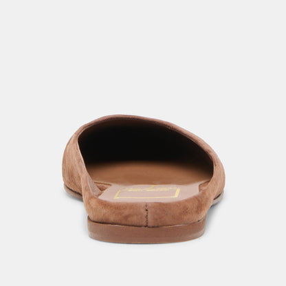 Eila Dk Brown Suede Flats Dolce Vita